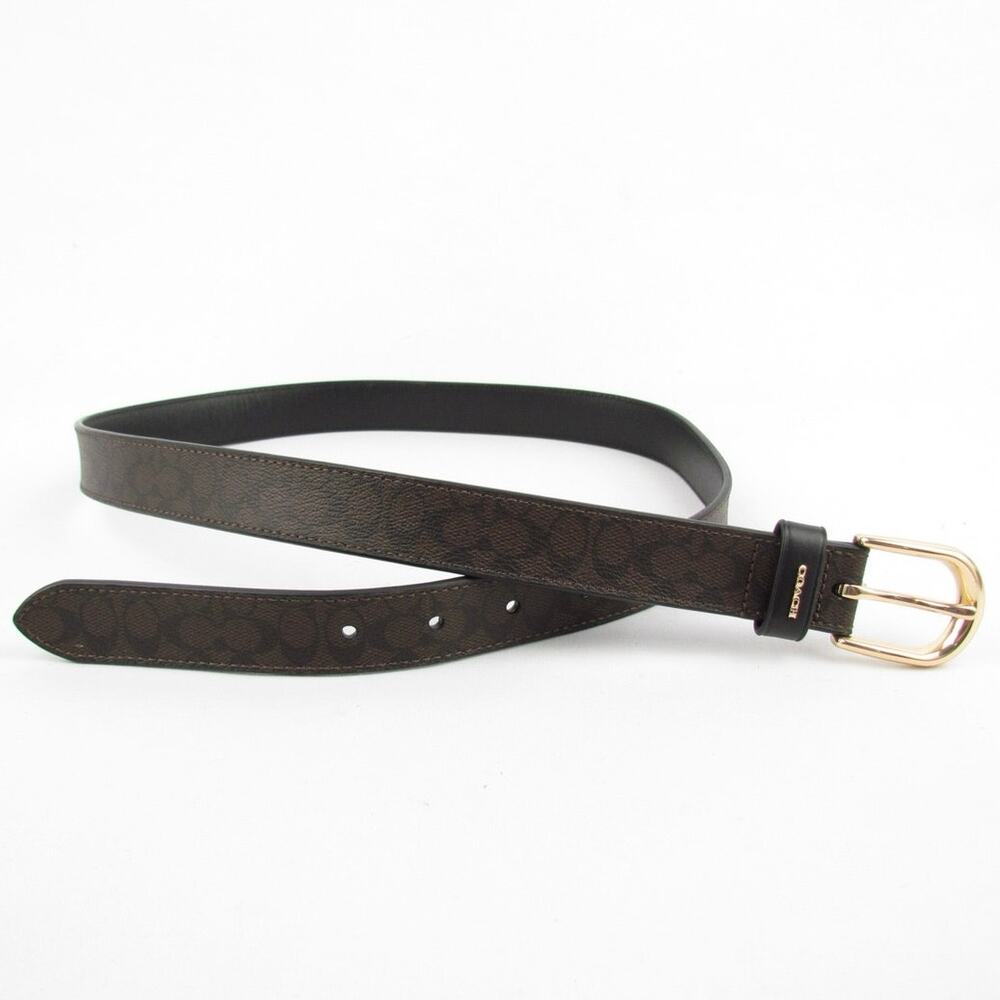 Coach Signature Canvas Classic Belt - Picture 1 of 7